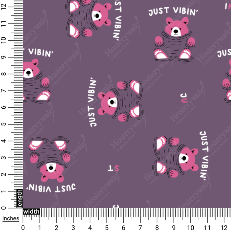 Cozy Vibin’ Bears Print In Hosiery Fabric - Image 8