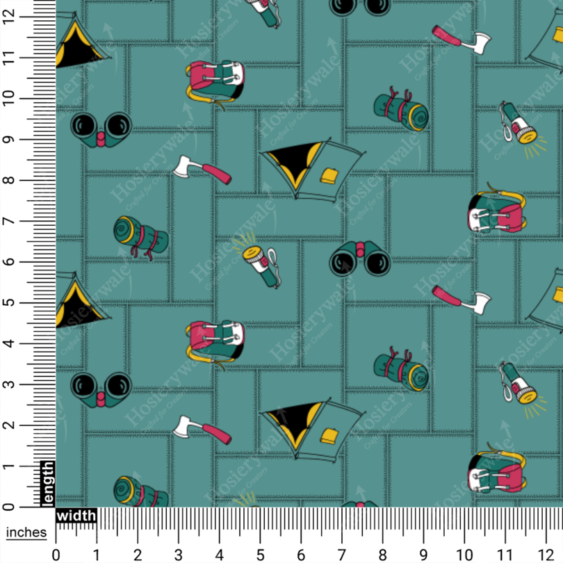 Adventure Camp Essentials Print On Fabric - Image 10