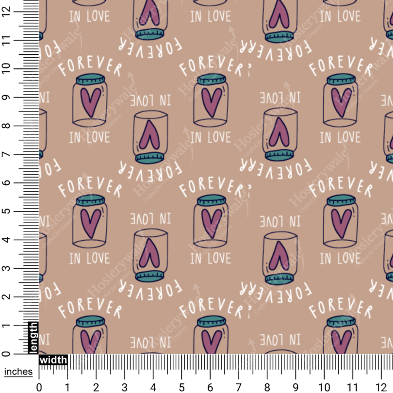 Forever in Love Jars Printed Fabric - Image 20