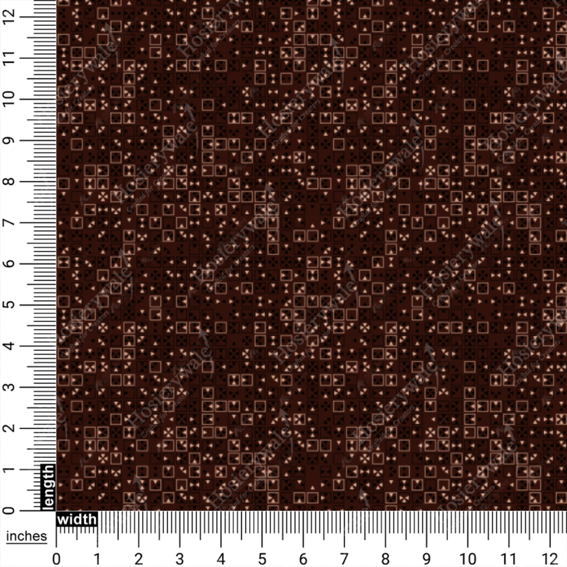 Mosaic Pinwheel Geometry Printed Design In Hosiery - Image 8
